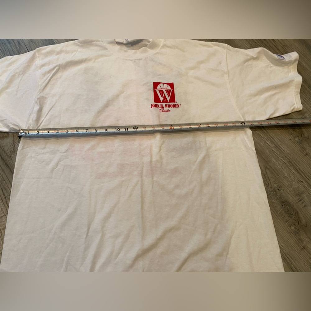 John Wooden T Shirt 1998 Basketball T Shirt Logo Athletic KU UCLA Bruins Size XL - Picture 5 of 6